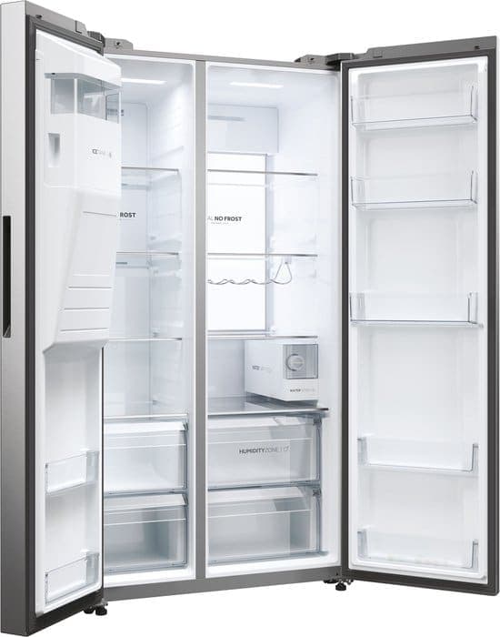 Haier HSW79F18CIMM amerikaanse koelkast Vrijstaand 601 l C Roestvrijstaal