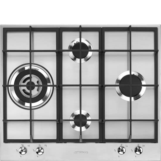 Smeg Classic PX364LDE kookplaat Roestvrijstaal Ingebouwd 60 cm Gaskookplaat 4 zone(s)