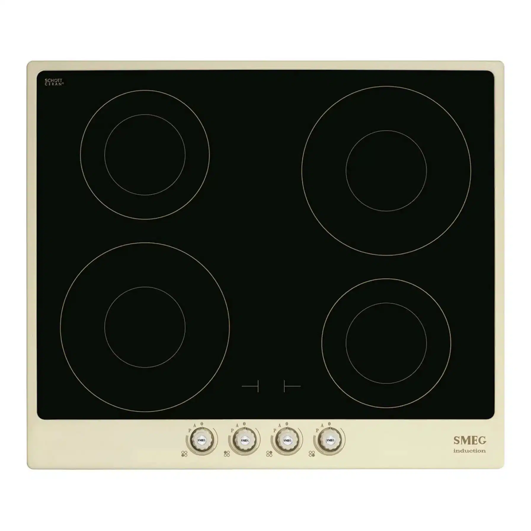 Smeg Cortina SI764POM kookplaat Crème Ingebouwd 60 cm Inductiekookplaat zones 4 zone(s)
