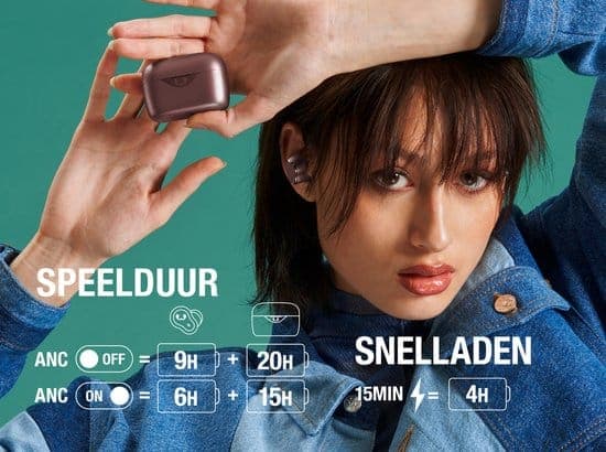 Fresh ’n Rebel Twins Elite – In-ear oordopjes met Personal Sound & Active Noise Cancelling – Deep Mauve
