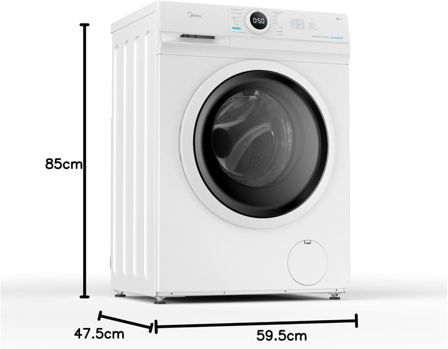 Midea Wasmachine MF10EW70BA10 – 7 kg – Energielabel A