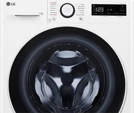 LG F14R50WHS wasmachine Voorlader 11 kg 1350 RPM Wit Frans Display