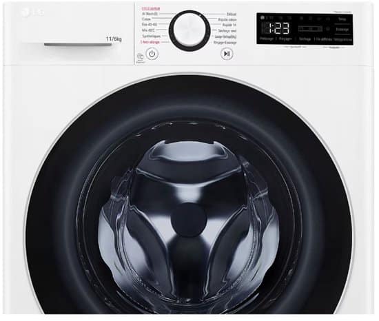 LG Was-droogcombinatie F164R51WRS – 6 kg – Energielabel D