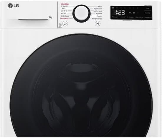 LG F94R56WHS Wasmachine | 9 kg | 68 l | AI DD™ | Smart Diagnosis™ | Frans Display