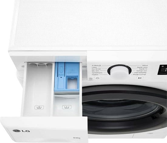 LG Was-droogcombinatie F964R35WR – 9 kg – Energielabel D