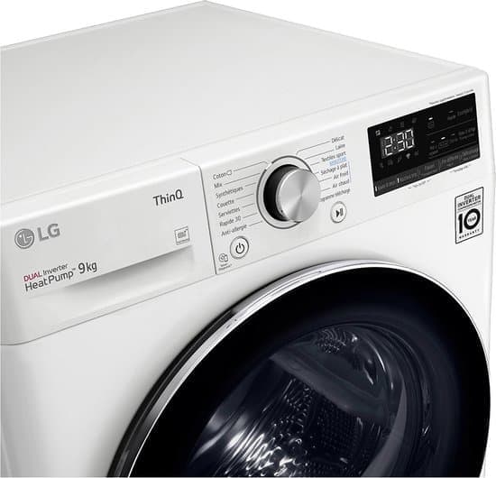 LG Warmtepompdroger RH9V50WH – 9 kg – Energielabel D