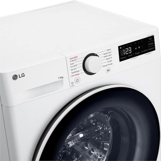 LG F14R50WHS wasmachine Voorlader 11 kg 1350 RPM Wit Frans Display