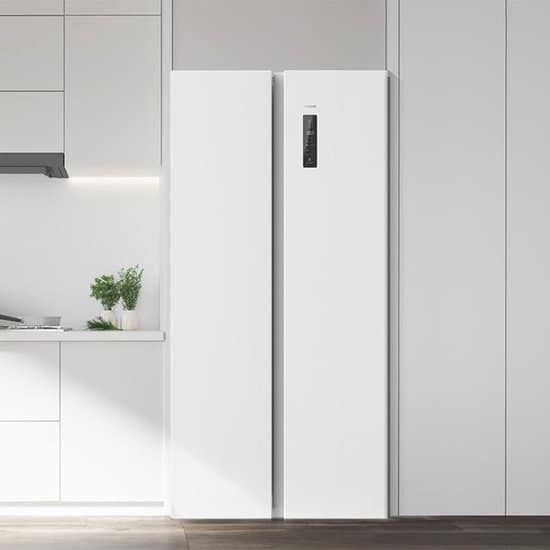 Cecotec 02437, Vrijstaand, Amerikaanse deur, Wit, 2 deur(en), R600a, 72 g