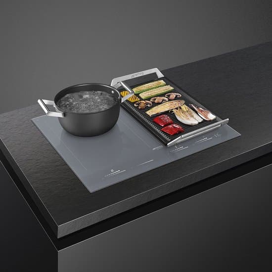 Smeg Linea SIM1643DS kookplaat Zilver Ingebouwd 60 cm Inductiekookplaat zones 4 zone(s)