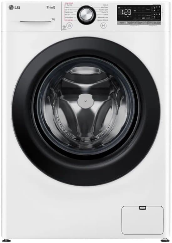 LG F94R50WHS wasmachine Voorlader 9 kg 1360 RPM Wit Frans Display