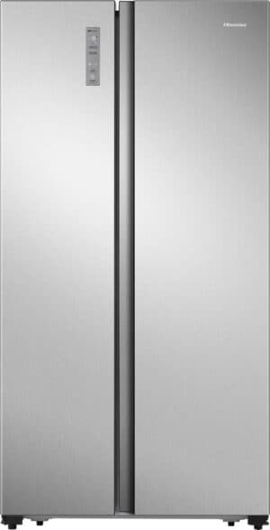Hisense RS677N4ACC, Vrijstaand, Amerikaanse deur, Grijs, Roestvrijstaal, Touch, LED, Binnenin