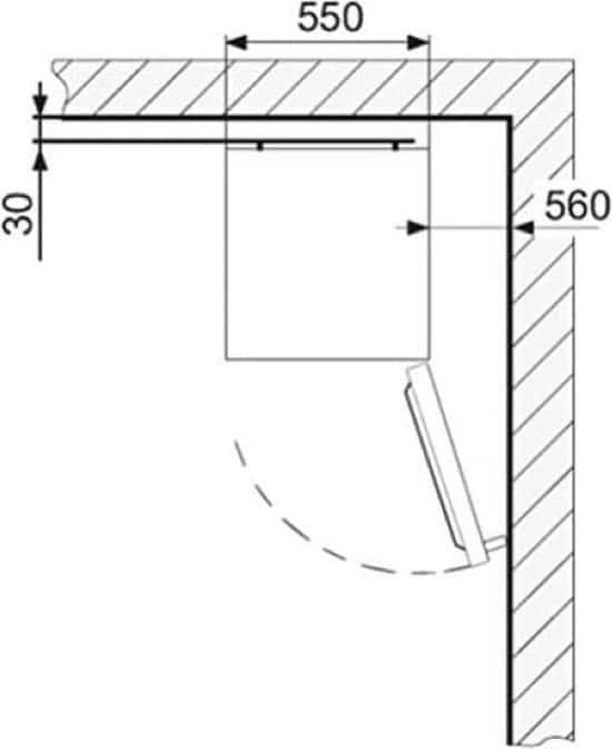 Amica Koel-vriescombinatie KGC15632T – 206 liter – Energielabel E