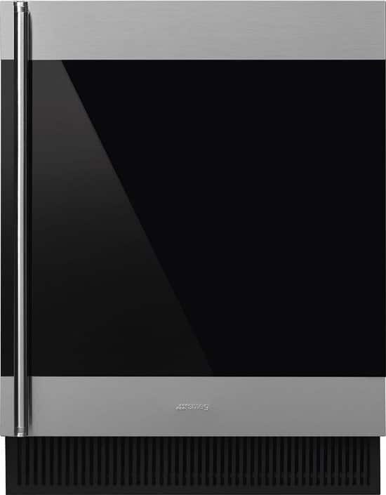 Smeg CVI338RX3 wijnkoeler Compressorwijnkoeler Ingebouwd Zwart, Roestvrijstaal 38 fles(sen)