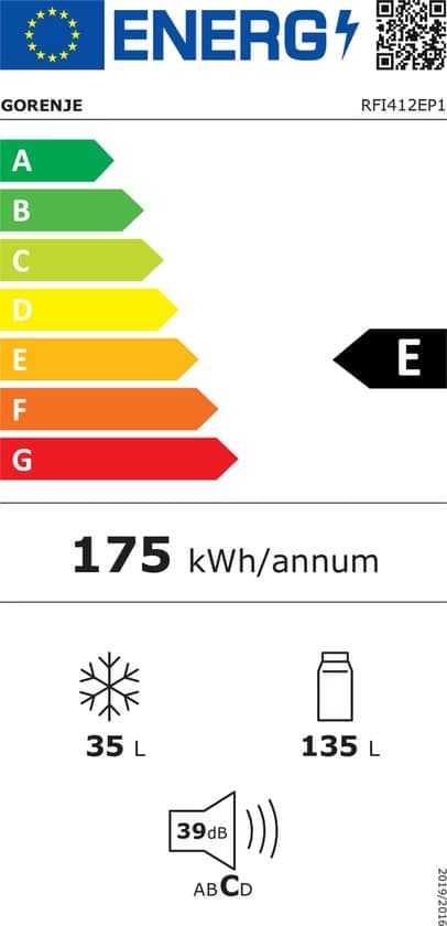 Gorenje RFI412EP1 Ingebouwd 170 l Wit