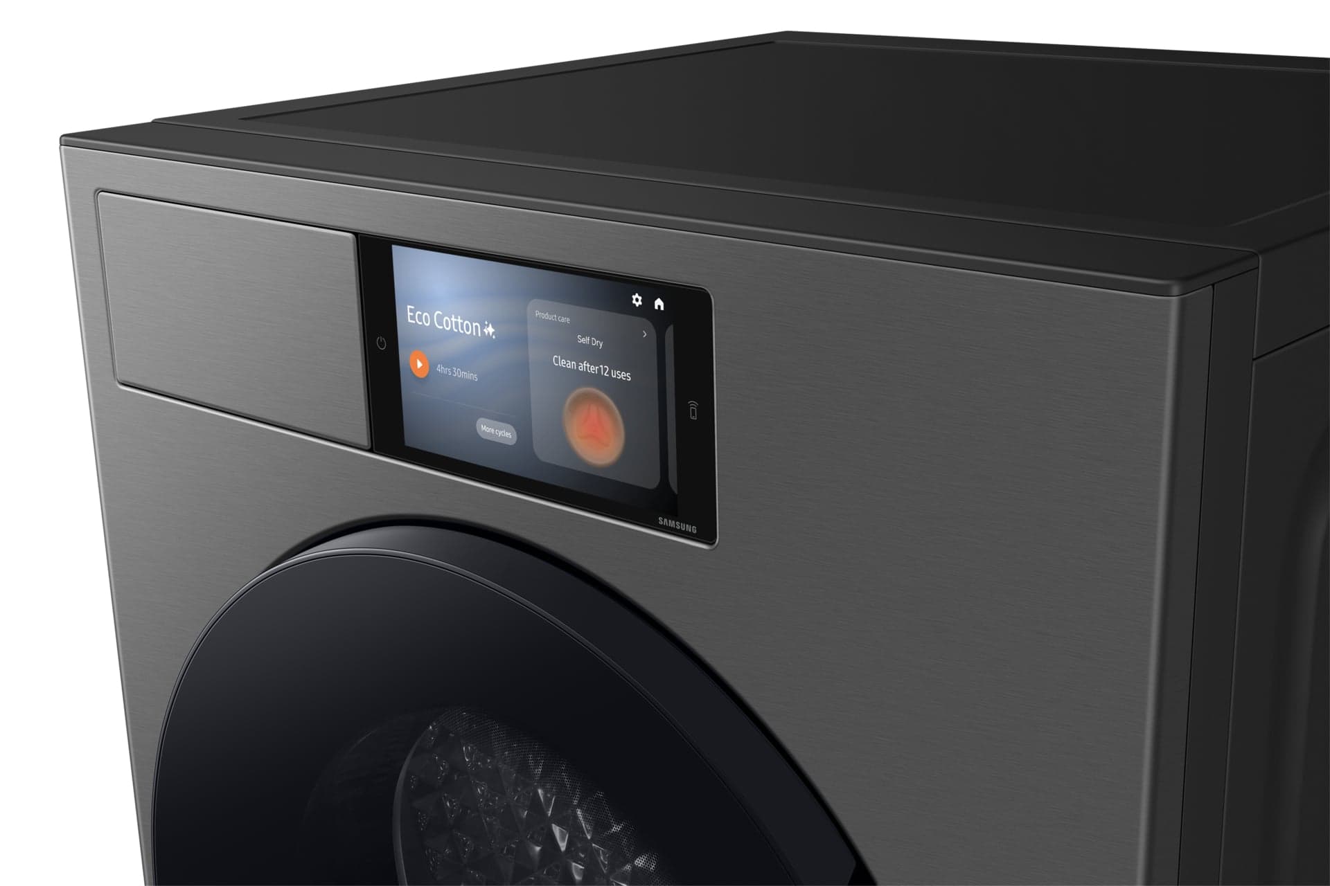 Samsung DV90F09F4S warmtepompdroger – 9 kg, energielabel A, donkergrijs