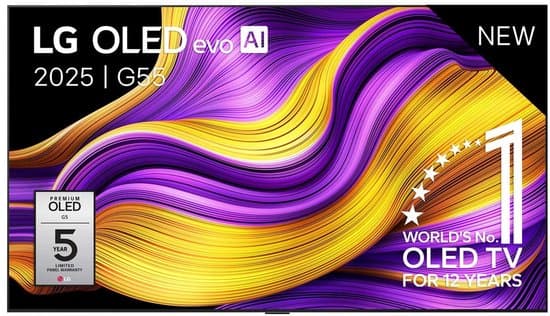 LG G5 OLED83G55LW – 83 inch – 4K OLED Evo Max – 2025