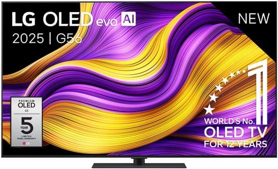 LG G5 OLED65G56LS – 65 inch – 4K OLED Evo Max – 2025 – Smart TV