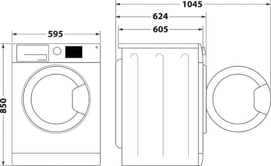 Bauknecht WATK Sense 97S 52 N was-droogcombinatie 9 kg | Duits Display