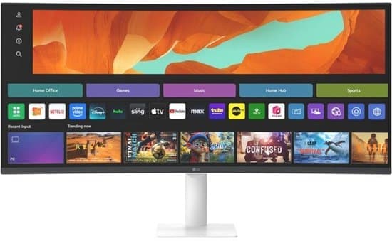 LG 34U601SA-W UltraWide Smart Monitor – Quad HD – WebOs – Apple AirPlay – Google Cast – 34 inch