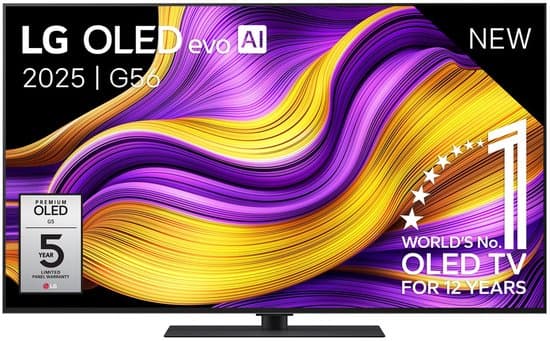 LG G5 OLED55G56LS – 55 inch – 4K OLED Evo Max – 2025 – Smart TV