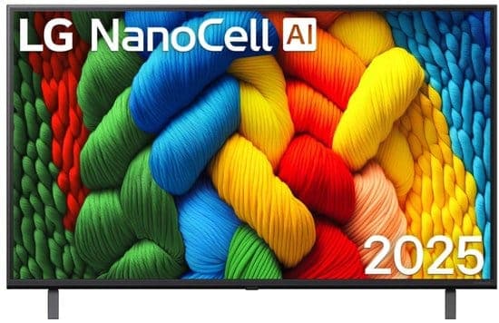 LG 55NANO81A6A – 55 inch – 4K NanoCell – 2025 – Smart TV