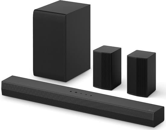 LG US40TR.DGBRLLK soundbar luidspreker Zwart 4.1 kanalen 400 W