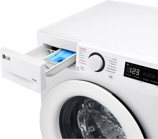 LG Was-droogcombinatie F964R33WRS – 9 kg – Energielabel D