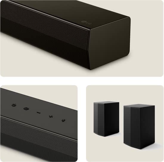 LG US40TR.DGBRLLK soundbar luidspreker Zwart 4.1 kanalen 400 W