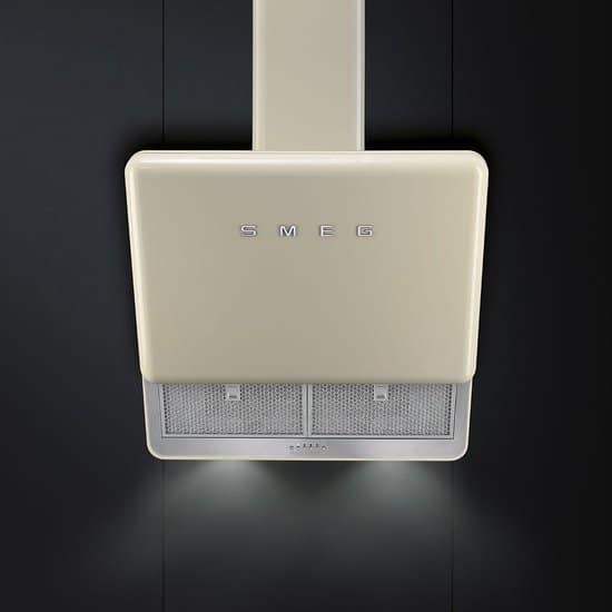 Smeg KFAB75CR Wandmontage 649m³/uur A+ Beige Afzuigkap