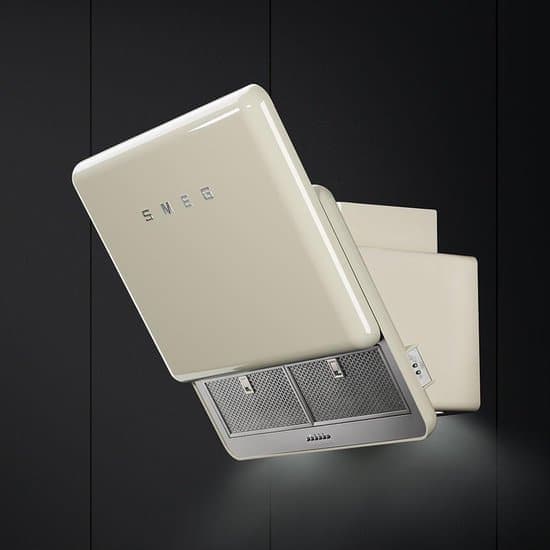 Smeg KFAB75CR Wandmontage 649m³/uur A+ Beige Afzuigkap
