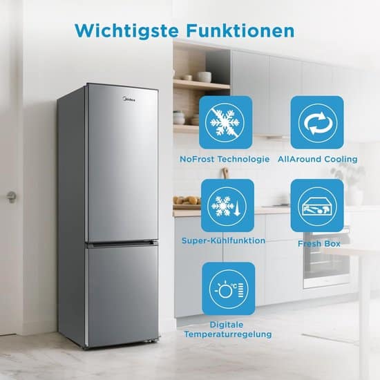 Midea Koel-vriescombinatie MERB276FGE02A – 270 liter – Energielabel E