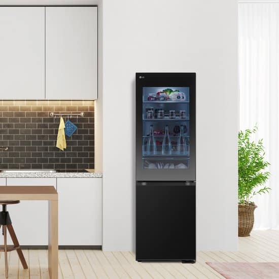 LG Koel-vriescombinatie GBG5160CEV – 349 liter – Zwart