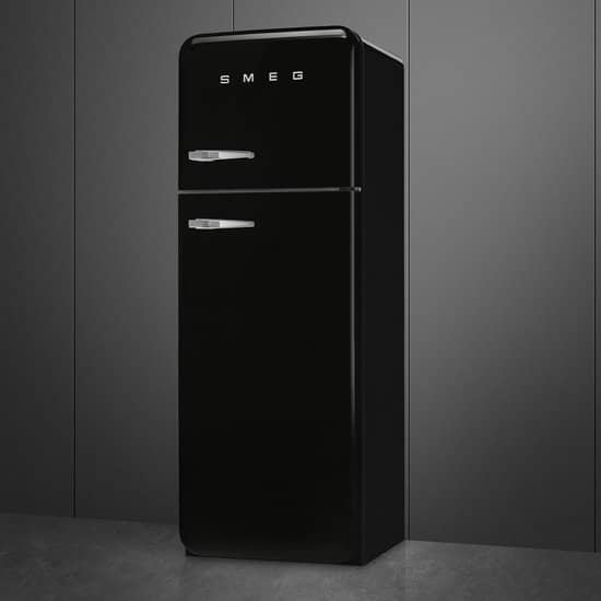 Smeg FAB30RBL6 koel-vriescombinatie Vrijstaand 294 l Zwart