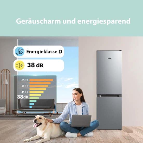 Comfee Koel-vriescombinatie RCB169DS3 – Energielabel D – Zilver