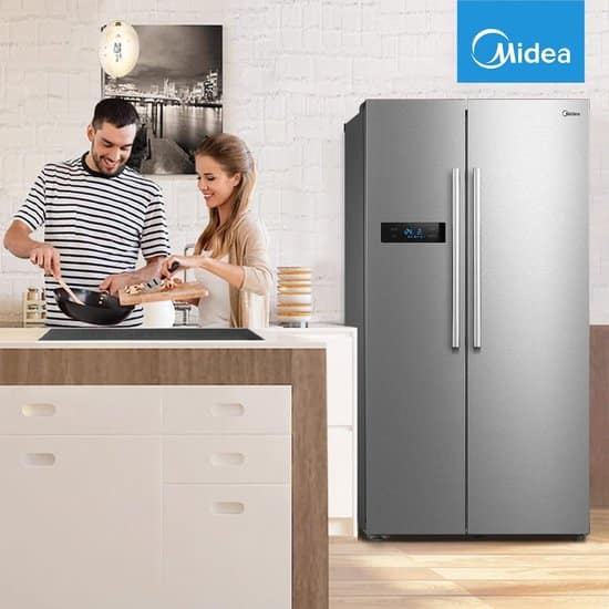 Midea Amerikaanse koelkast MERS530FGD02 – 532 liter – Energielabel D