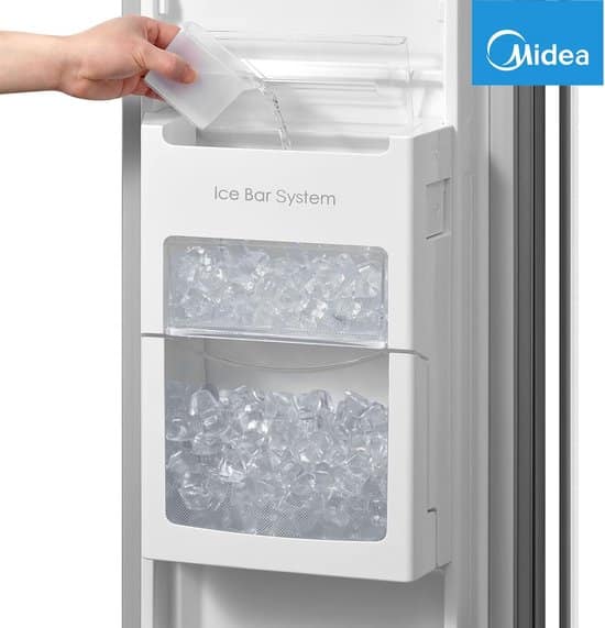Midea Amerikaanse koelkast MERS530FGD02 – 532 liter – Energielabel D