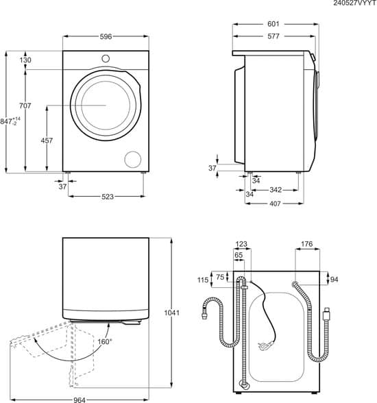 AEG LR6AMZ48FL Wasmachine – 8 kg – 1400 rpm – Duits Display