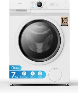 Midea MF10EW70B Wasmachine, 7 kg, 1400 omw/min, Duits Display