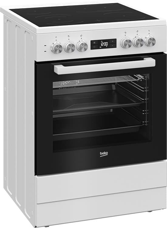 Beko FSM 67320GWS vrijstaand fornuis met keramische kookplaat