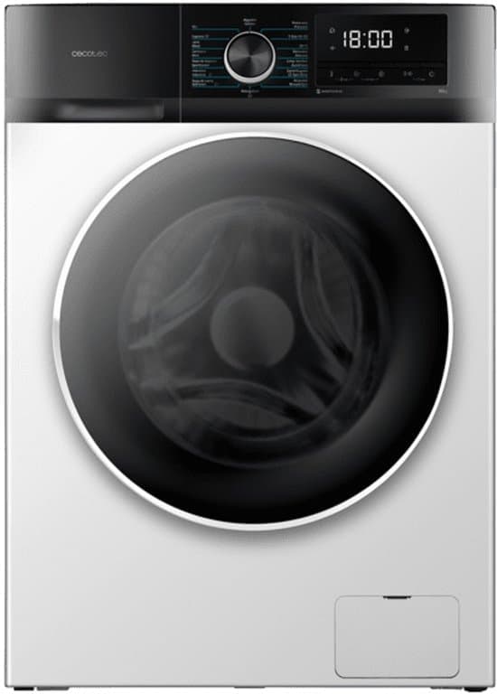 Cecotec Bolero DressCode 12500 Inverter wasmachine Voorbelading 12 kg 1400 RPM Wit Engels Display