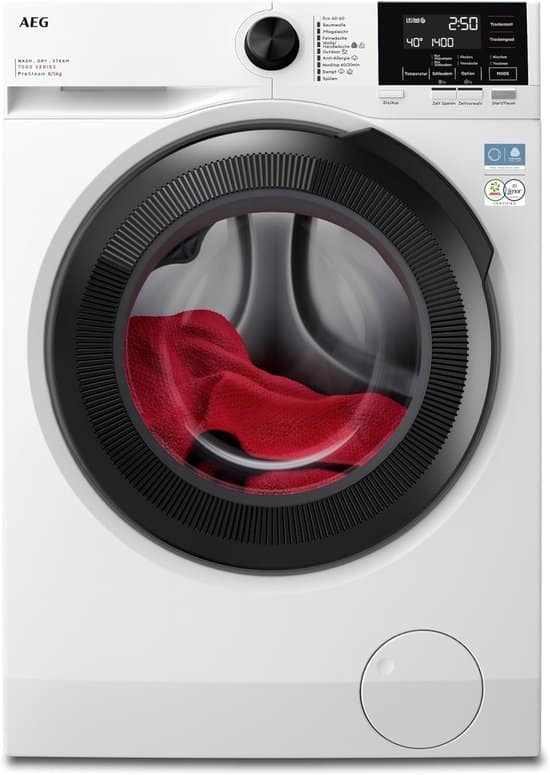 AEG Was-droogcombinatie LWR7AMZ48WD – 8 kg – Energielabel D