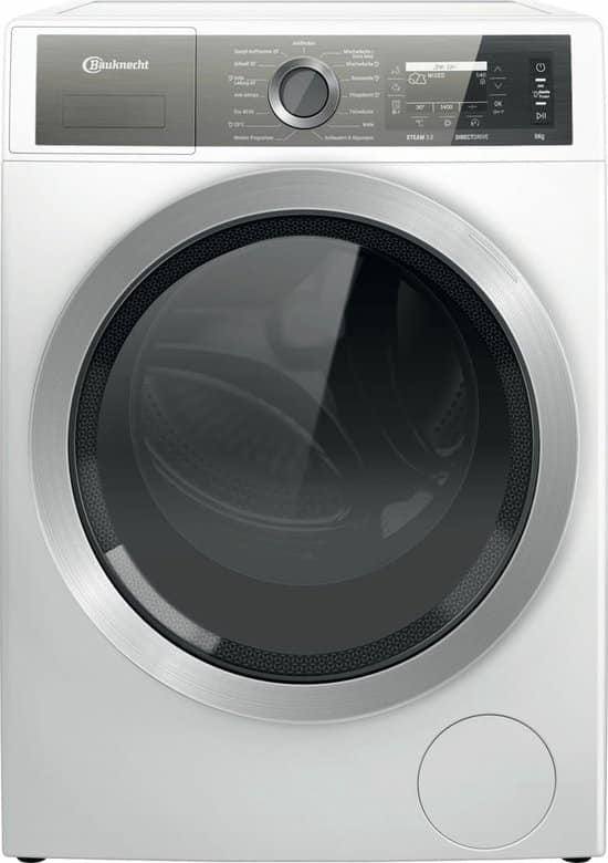 Bauknecht B7X 89E SILENCE DE wasmachine Voorlader 8 kg 1400 RPM Wit – Duits Display