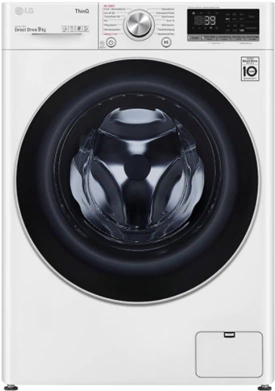 LG F4WV709P1E wasmachine Voorlader 9 kg 1360 RPM Wit Duits Display
