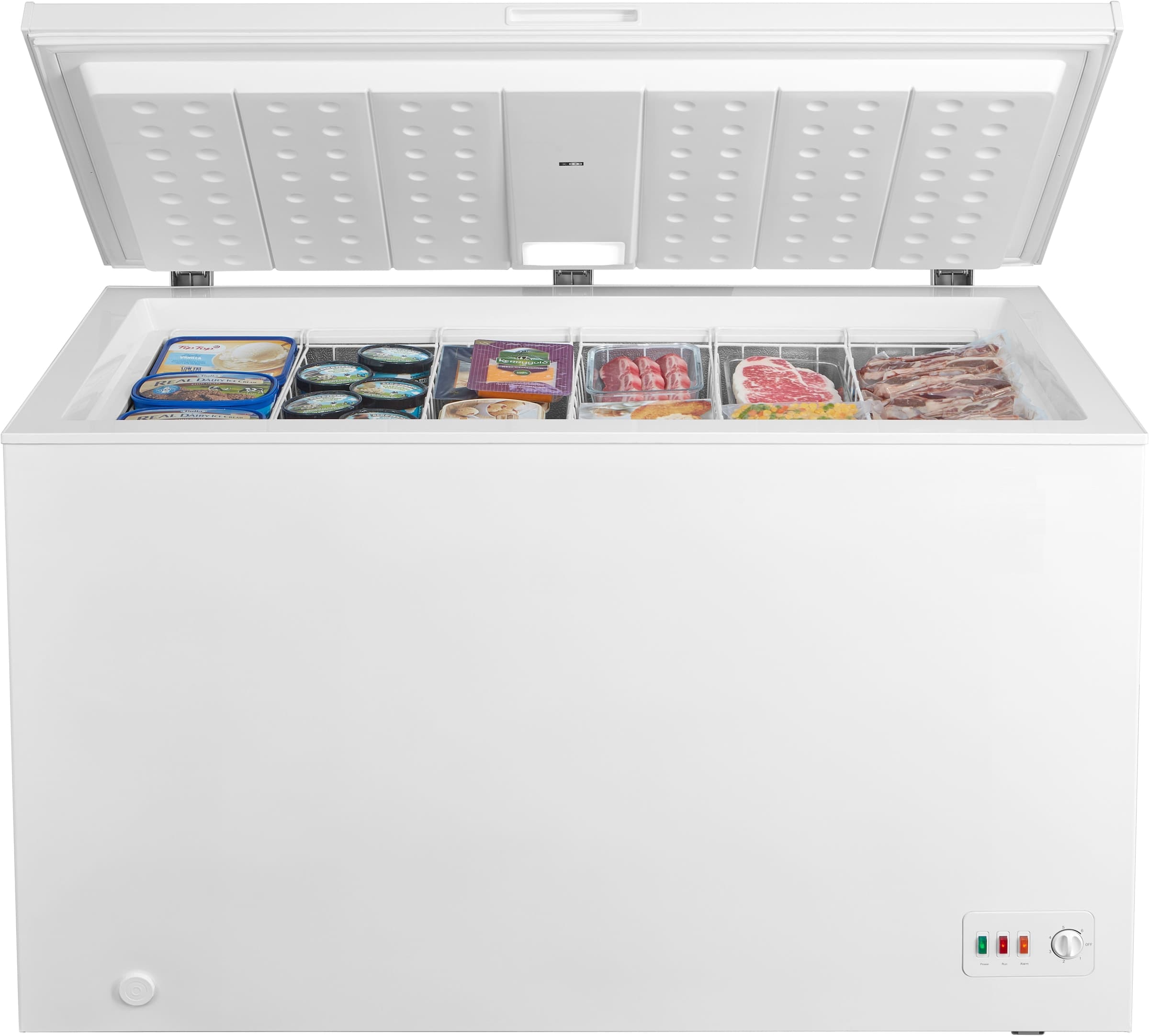 Hanseatic HGT128B Vrieskist 300 l 128,5 cm – Energieklasse B, LED, 6 manden