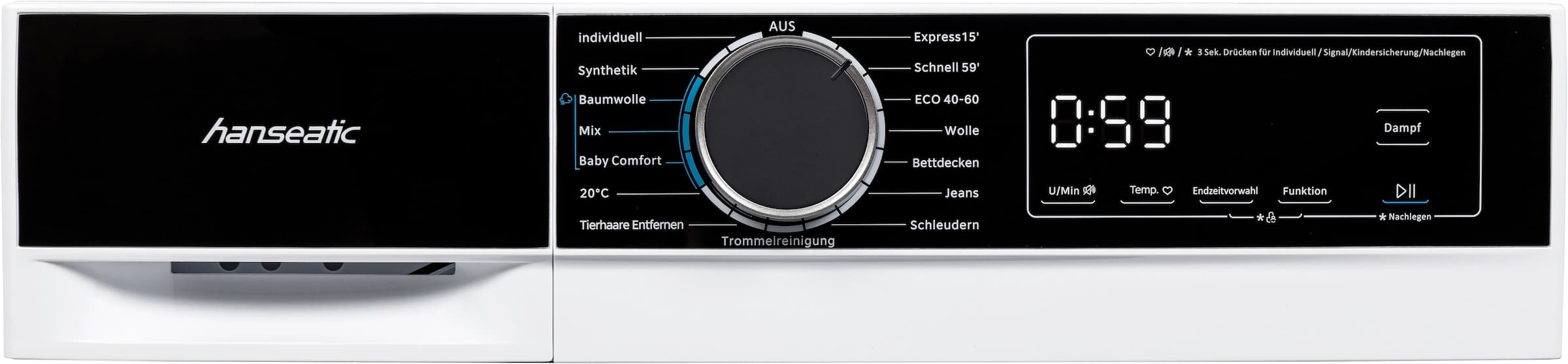 Hanseatic HWMA714A Wasmachine 7 kg 1400 tpm – Voorlader