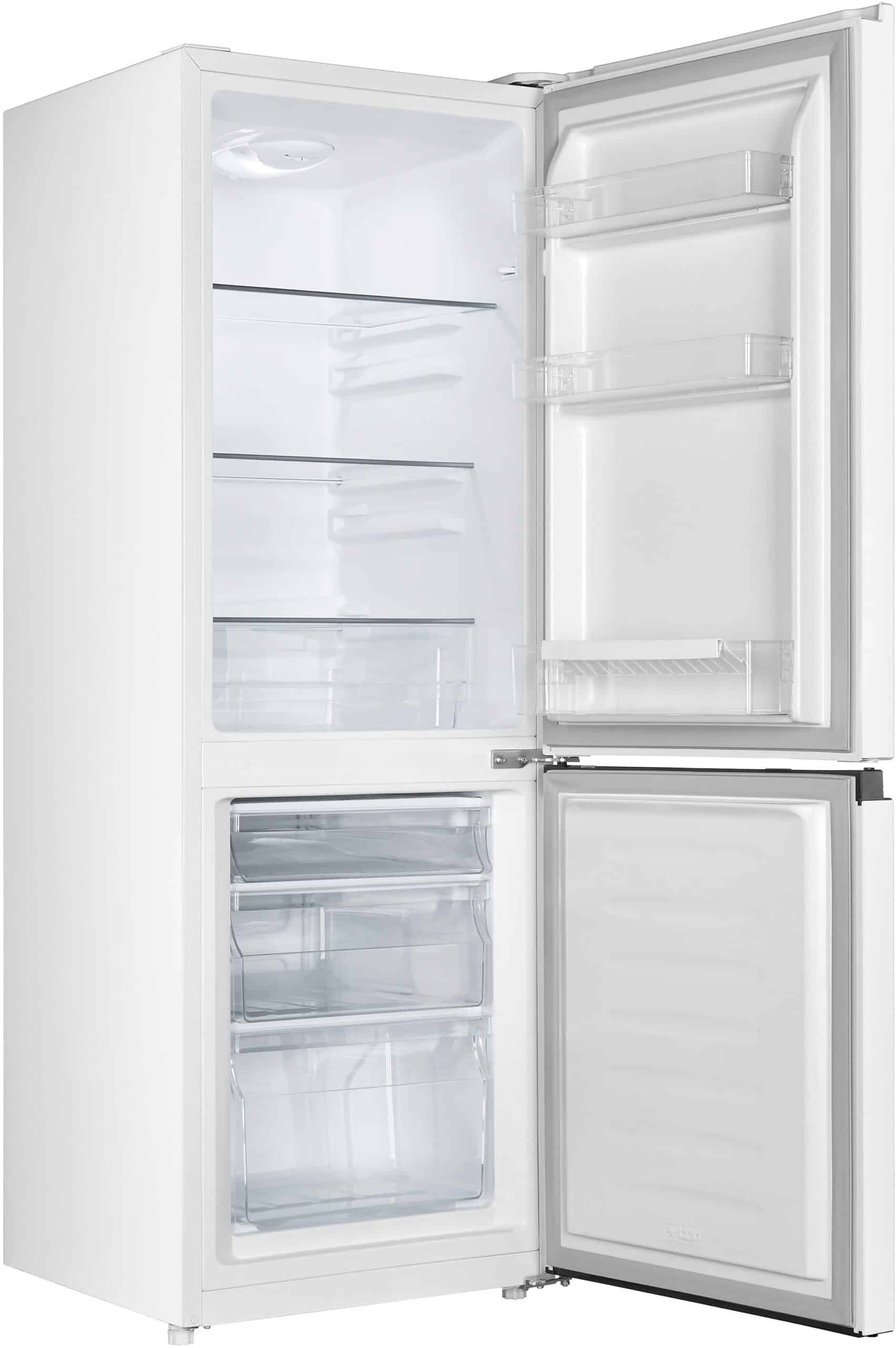 Hanseatic HKGK14349DBI Koel-vriescombinatie Vrijstaand 143 cm Zwart – 180 l, FreshZone