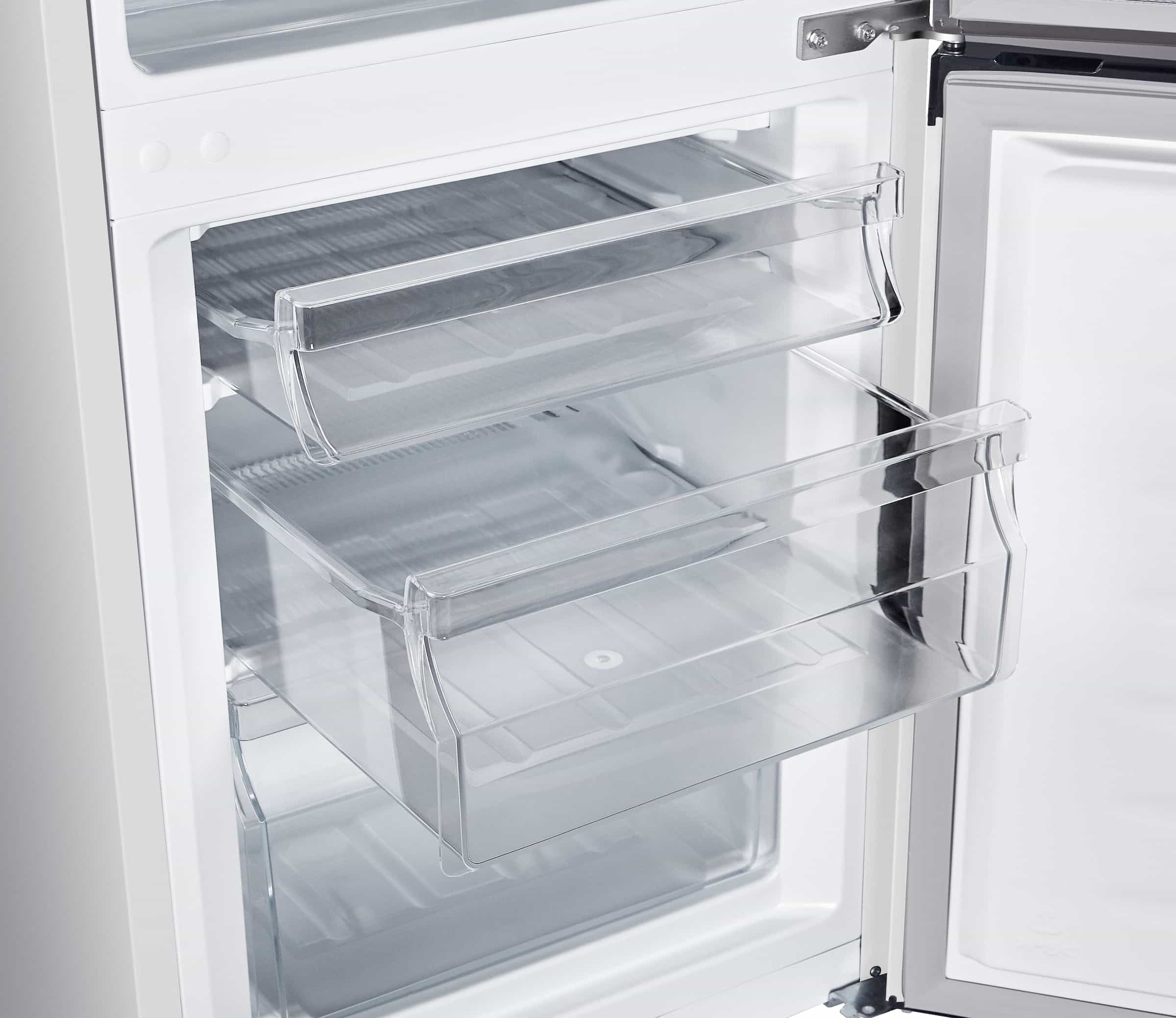 Hanseatic HKGK14349DBI Koel-vriescombinatie Vrijstaand 143 cm Zwart – 180 l, FreshZone