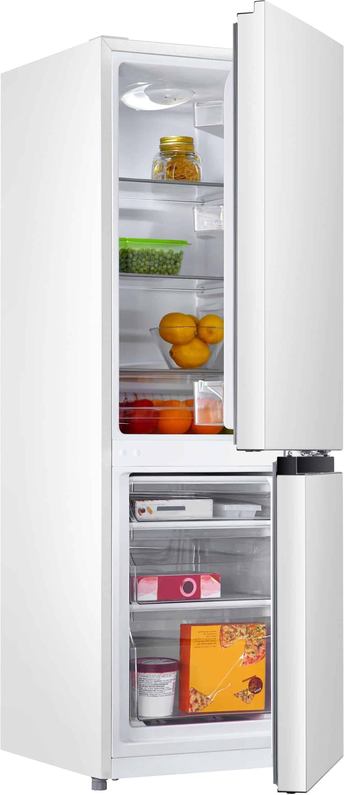 Hanseatic HKGK14349BW Koel-vriescombinatie Vrijstaand 143 cm – 175 l, Wit