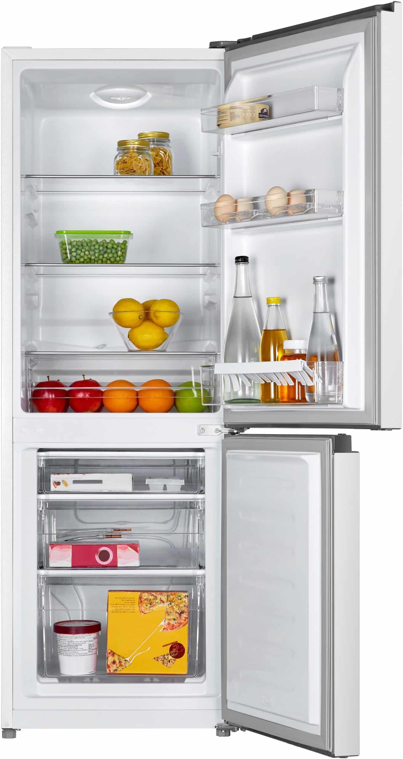 Hanseatic HKGK14349BW Koel-vriescombinatie Vrijstaand 143 cm – 175 l, Wit