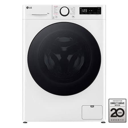 LG F94R76WHST Wasmachine 9 kg 1400 tpm – AI DD, Stoom, TurboWash 360, Voorlader